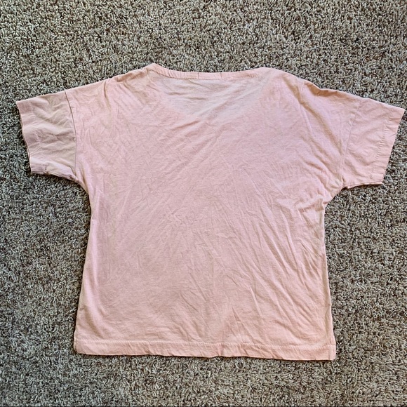 J Crew Pink Embroidered Tee size M - Picture 5 of 5